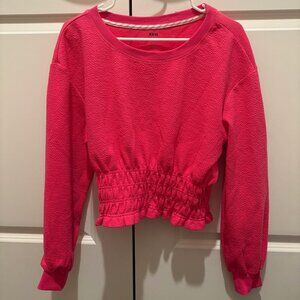 Maeve by Anthropologie Hot Pink Cropped Long Sleeve - M.